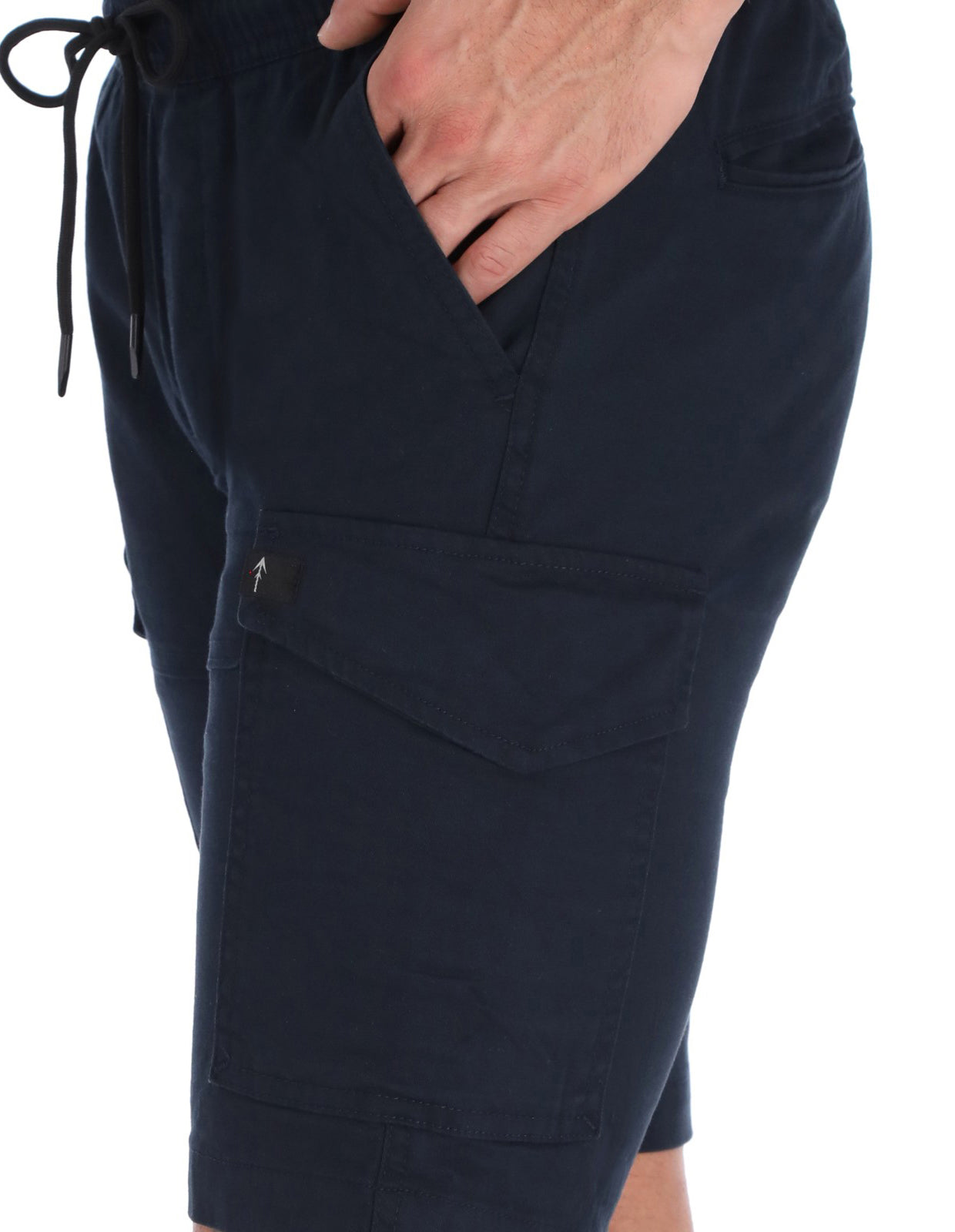 Bermuda Cargo de Gabardina - Azul Marino