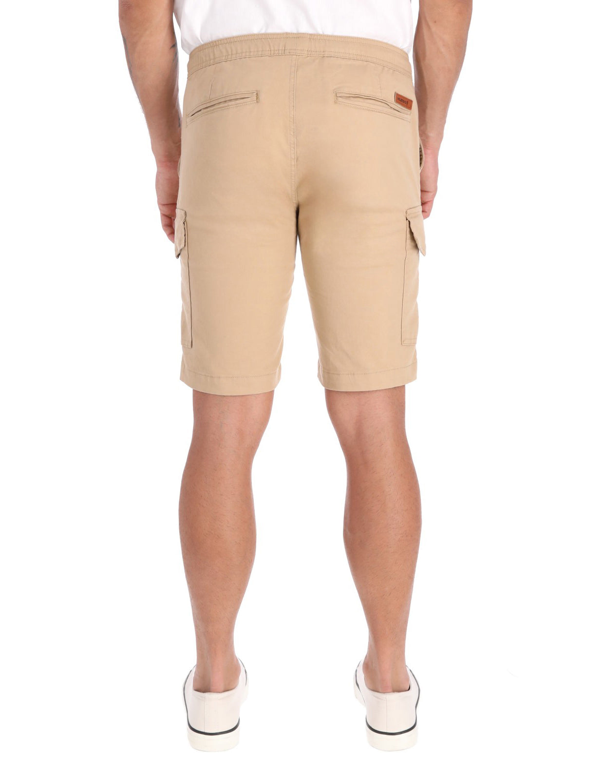 Bermuda Cargo de Gabardina Premium - Caqui