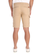 Bermuda Cargo de Gabardina Premium - Caqui