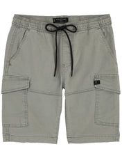 Bermuda Cargo de Gabardina Premium - Gris Perla
