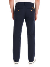 Pantalón Chino de Gabardina Recto - Azul Marino