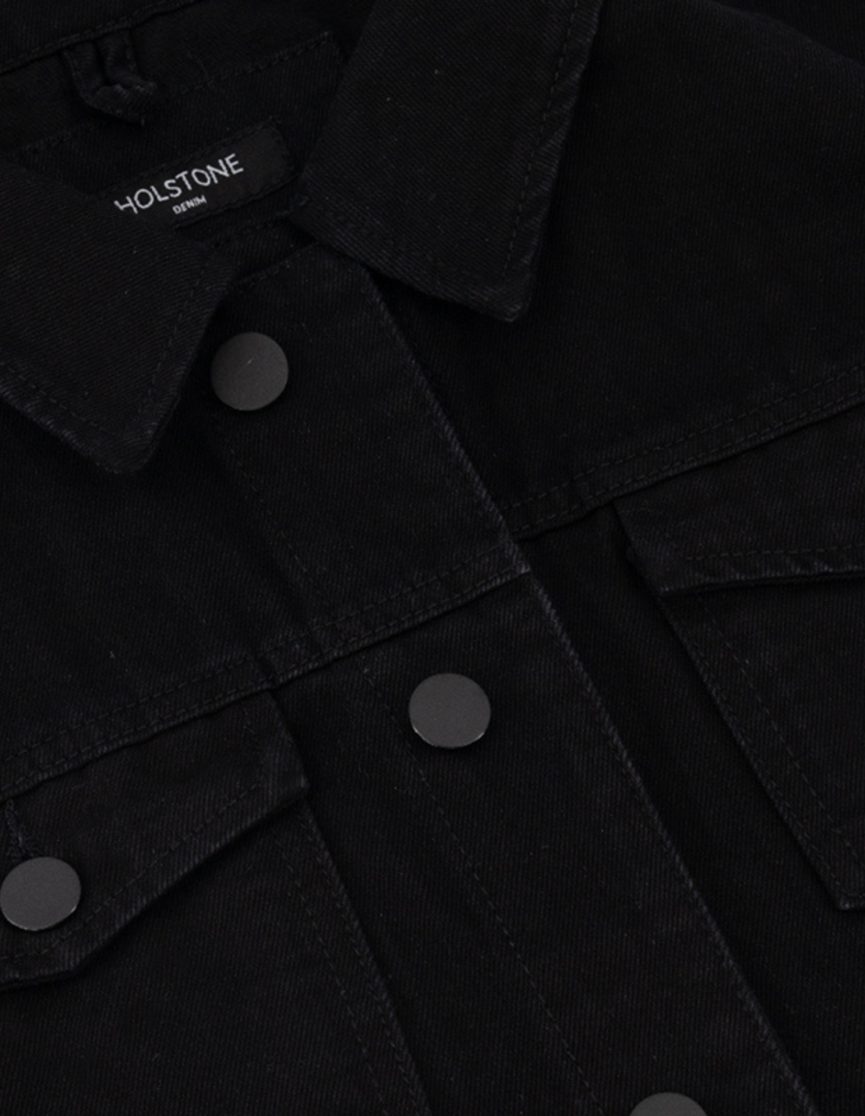 Chaleco de Mezclilla Slim - Negro