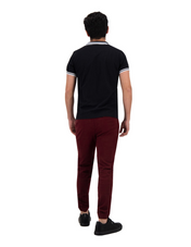 Jogger de Gabardina Slim - Vino