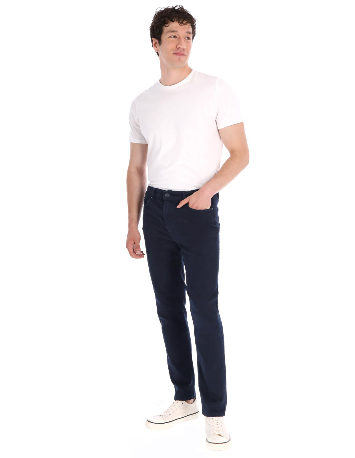 Jeans de Mezclilla Slim - Marino Mercer Color Jeans