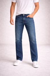 Jeans de Mezclilla Corte Recto - Charles