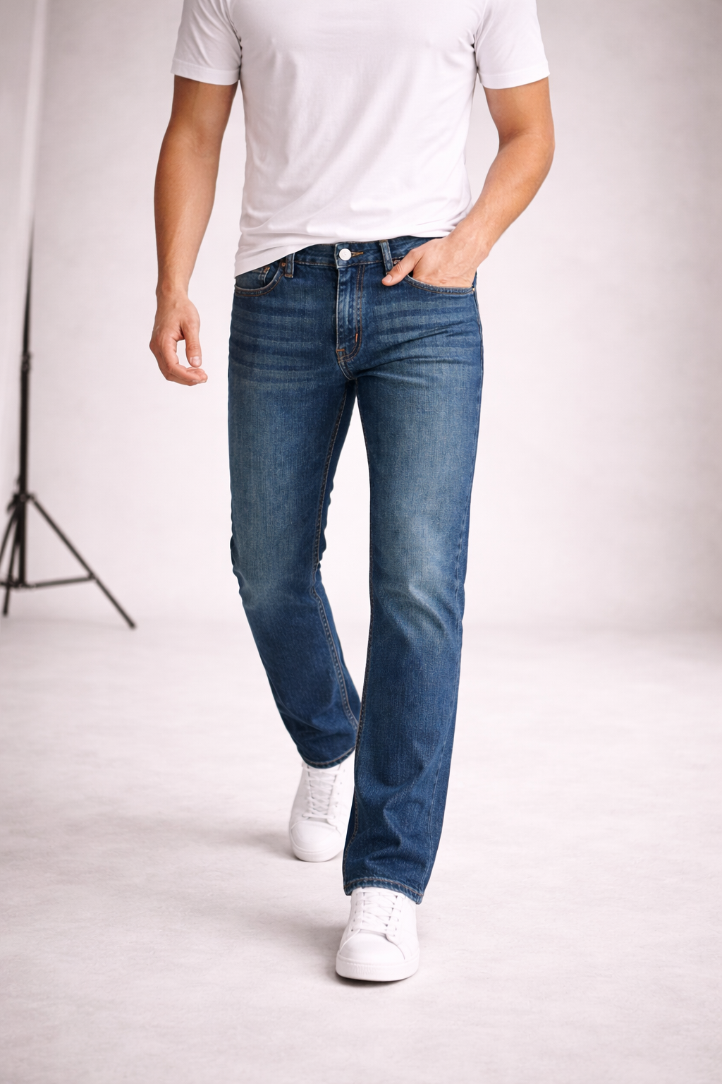 Jeans de Mezclilla Corte Recto - Charles