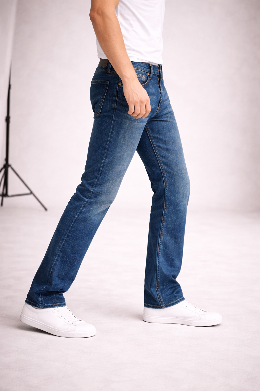 Jeans de Mezclilla Corte Recto - Charles