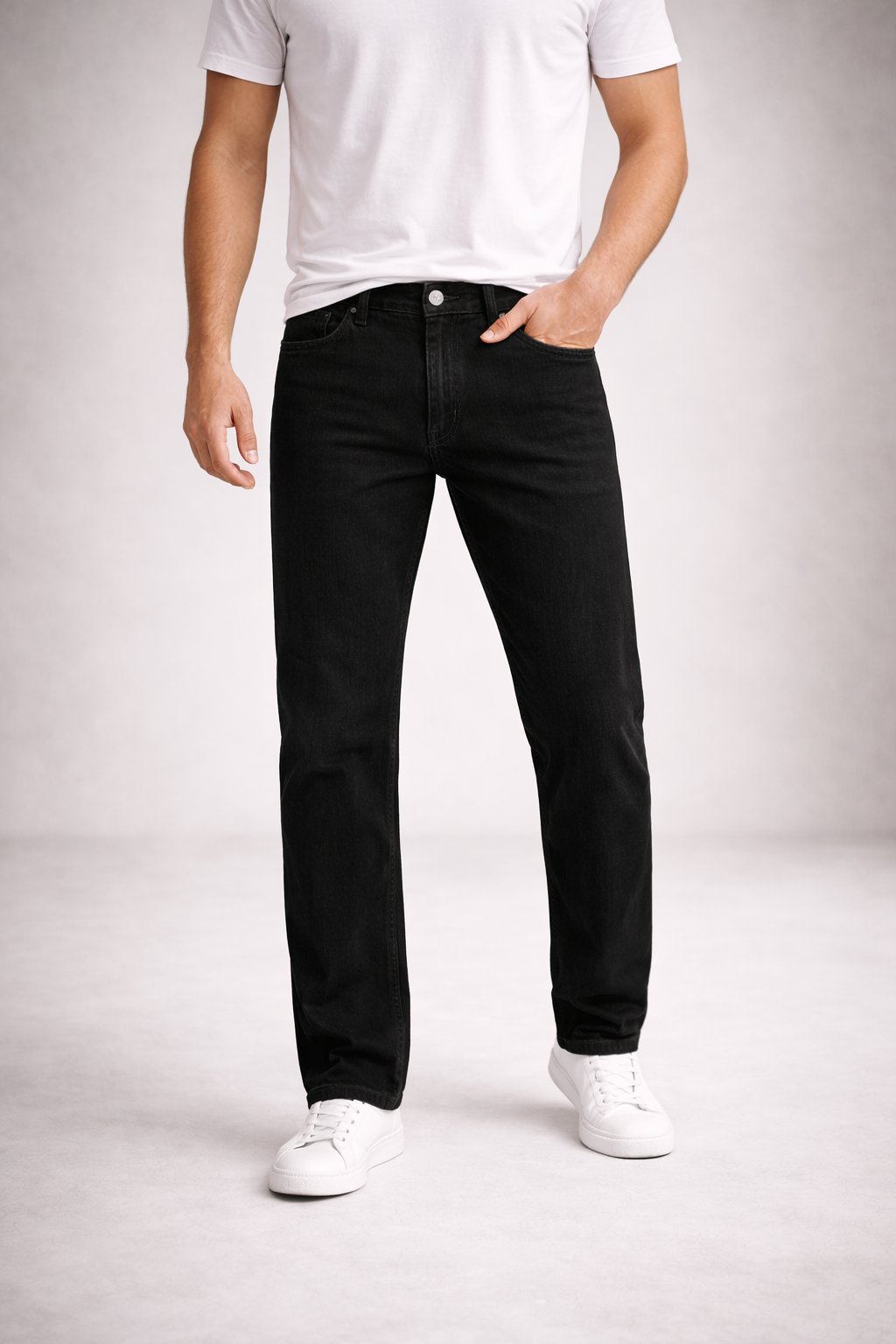 Jeans de Mezclilla Corte Recto - Lewis