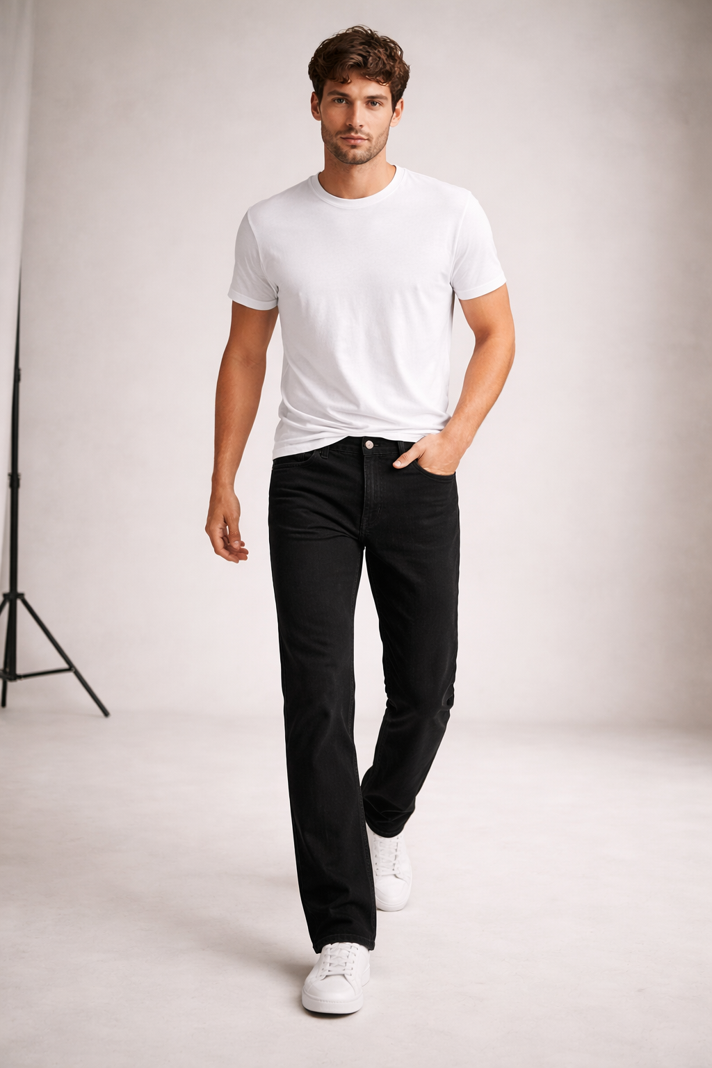 Jeans de Mezclilla Corte Recto - Lewis