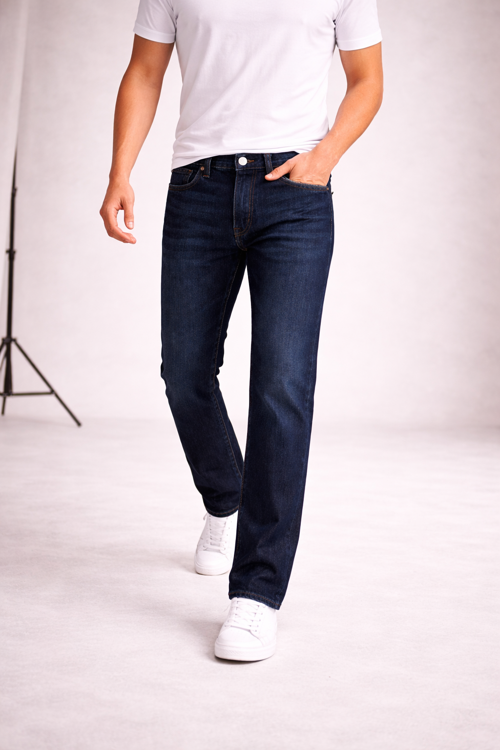 Jeans de Mezclilla Corte Recto - Max