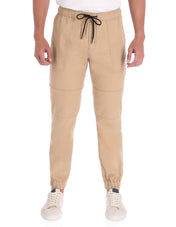 Jogger Fashion de Gabardina Regular Fit - Caqui