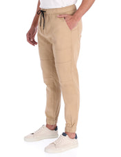 Jogger Fashion de Gabardina Regular Fit - Caqui