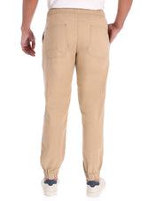Jogger Fashion de Gabardina Regular Fit - Caqui
