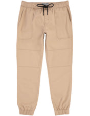 Jogger Fashion de Gabardina Regular Fit - Caqui