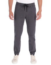 Jogger Fashion de Gabardina Regular Fit - Gris Oxford