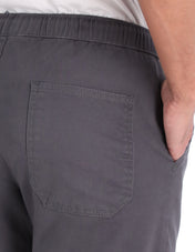 Jogger Fashion de Gabardina Regular Fit - Gris Oxford