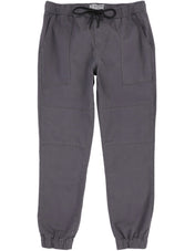 Jogger Fashion de Gabardina Regular Fit - Gris Oxford
