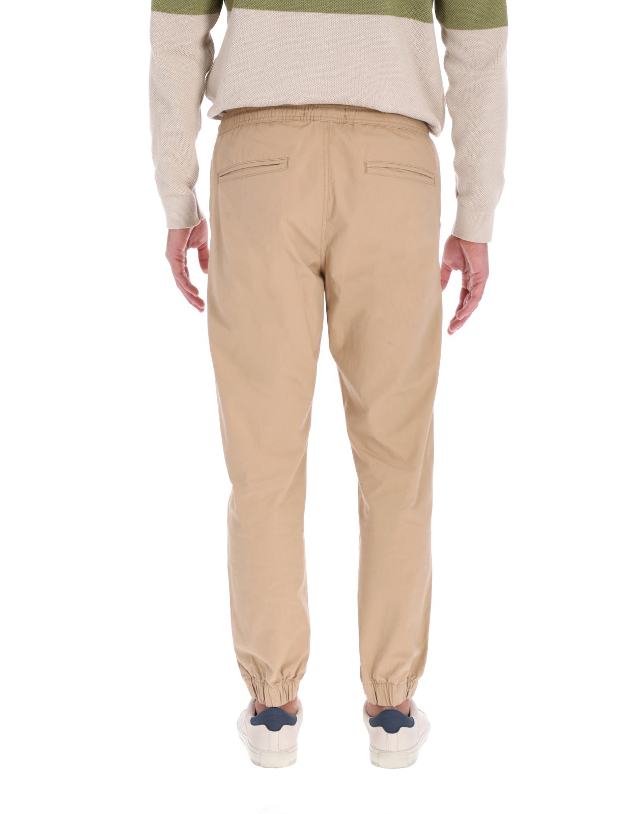 Jogger Táctico de Gabardina Relaxed Fit - Caqui