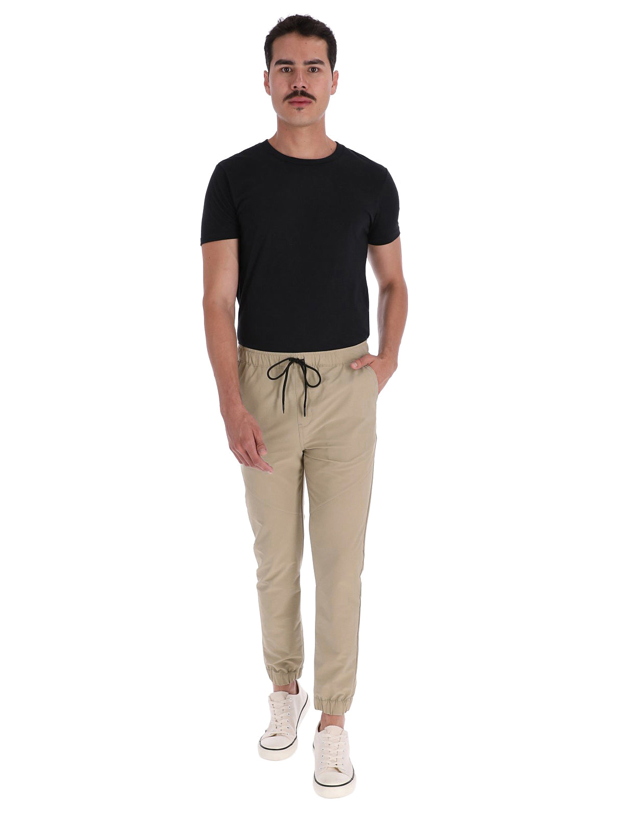 Jogger Deportivo Elástico Slim - Arena