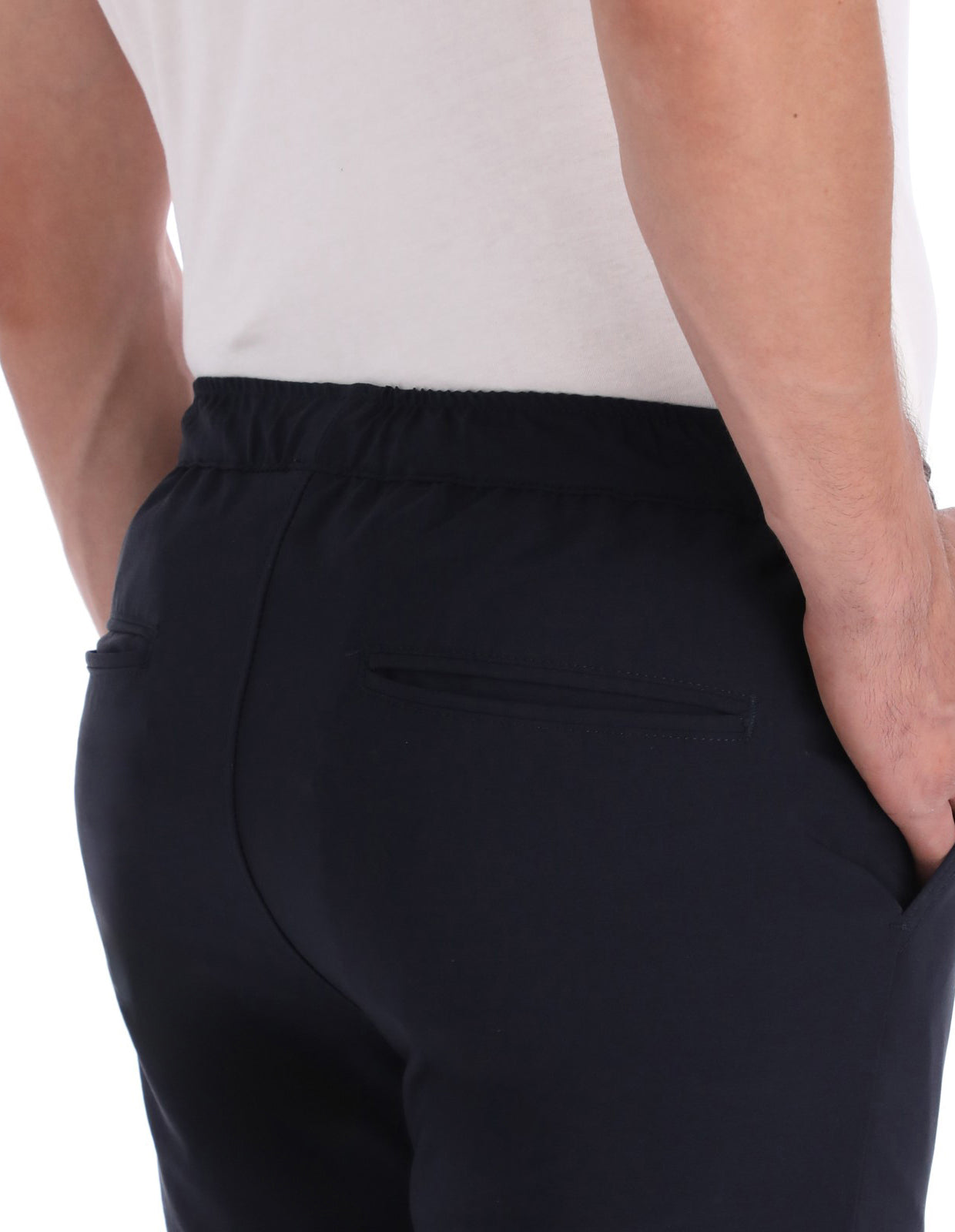 Jogger Para Golf Elástico Corte Slim - Azul Marino