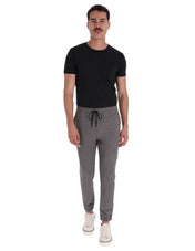 Joggers Deportivo Elástico Slim Fit - Gris Oxford