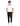 Jogger Diagonales de Gabardina Regular Fit - Negro