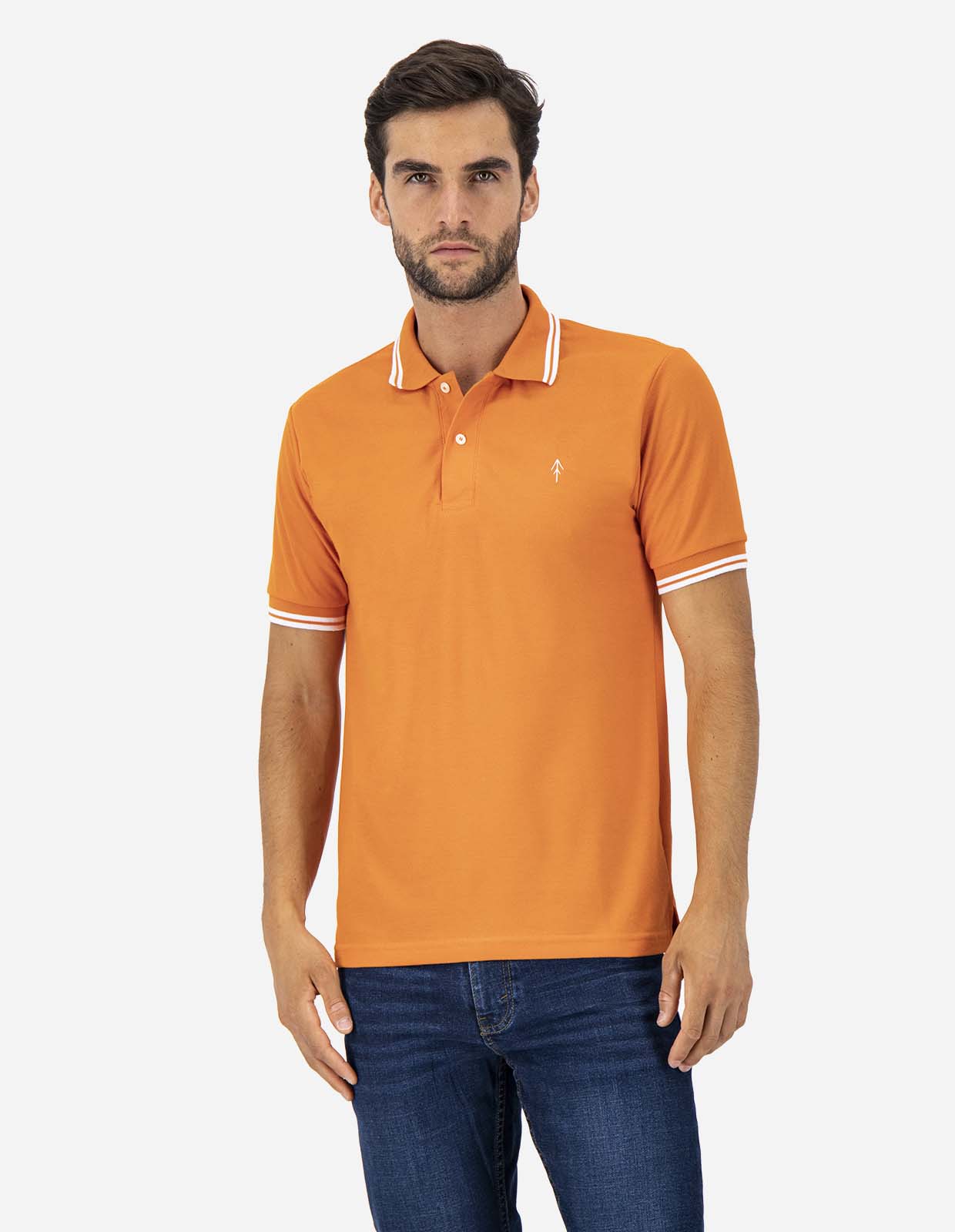 Playera Polo Holstone Slim Fit - Naranja