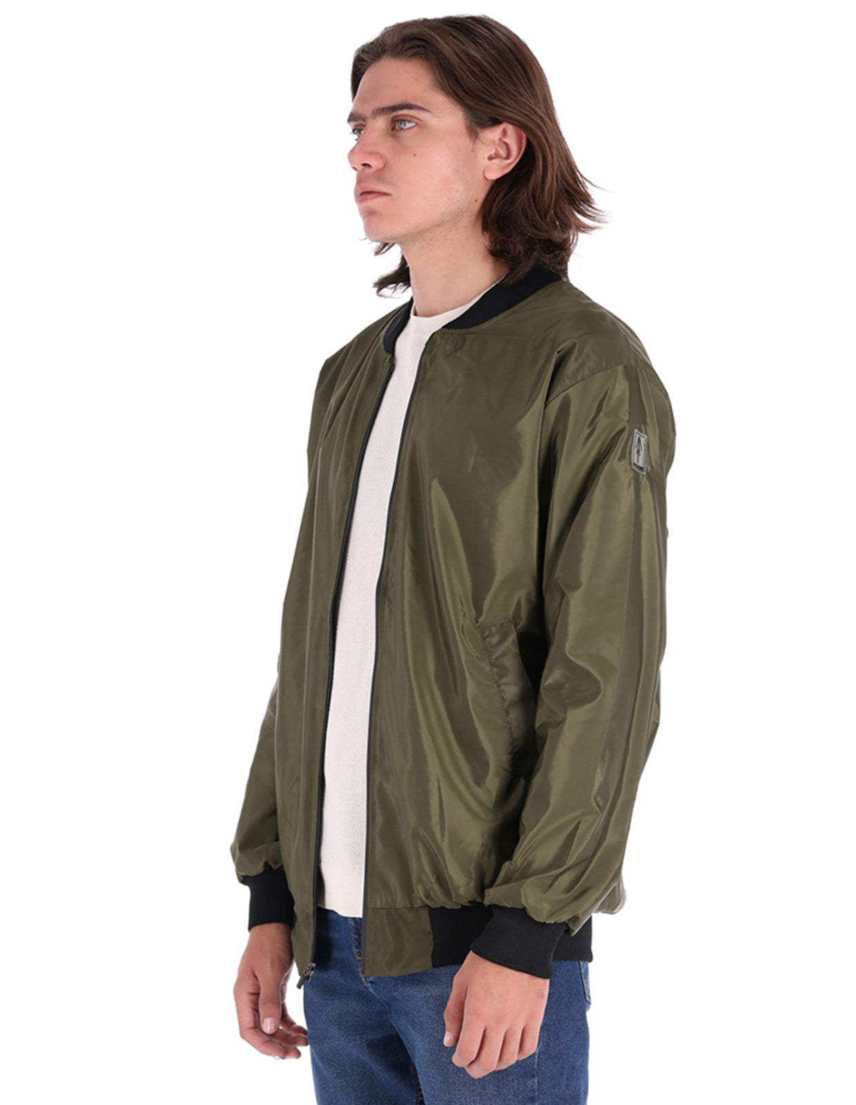 Chamarra Bomber Jacket Impermeable - Verde Olivo