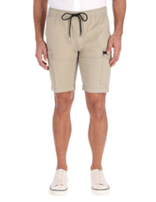 Bermuda Cargo de Gabardina - Arena
