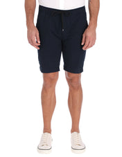 Bermuda Cargo de Gabardina - Azul Marino