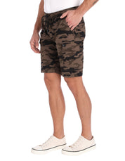 Bermuda Cargo de Gabardina - Camuflaje