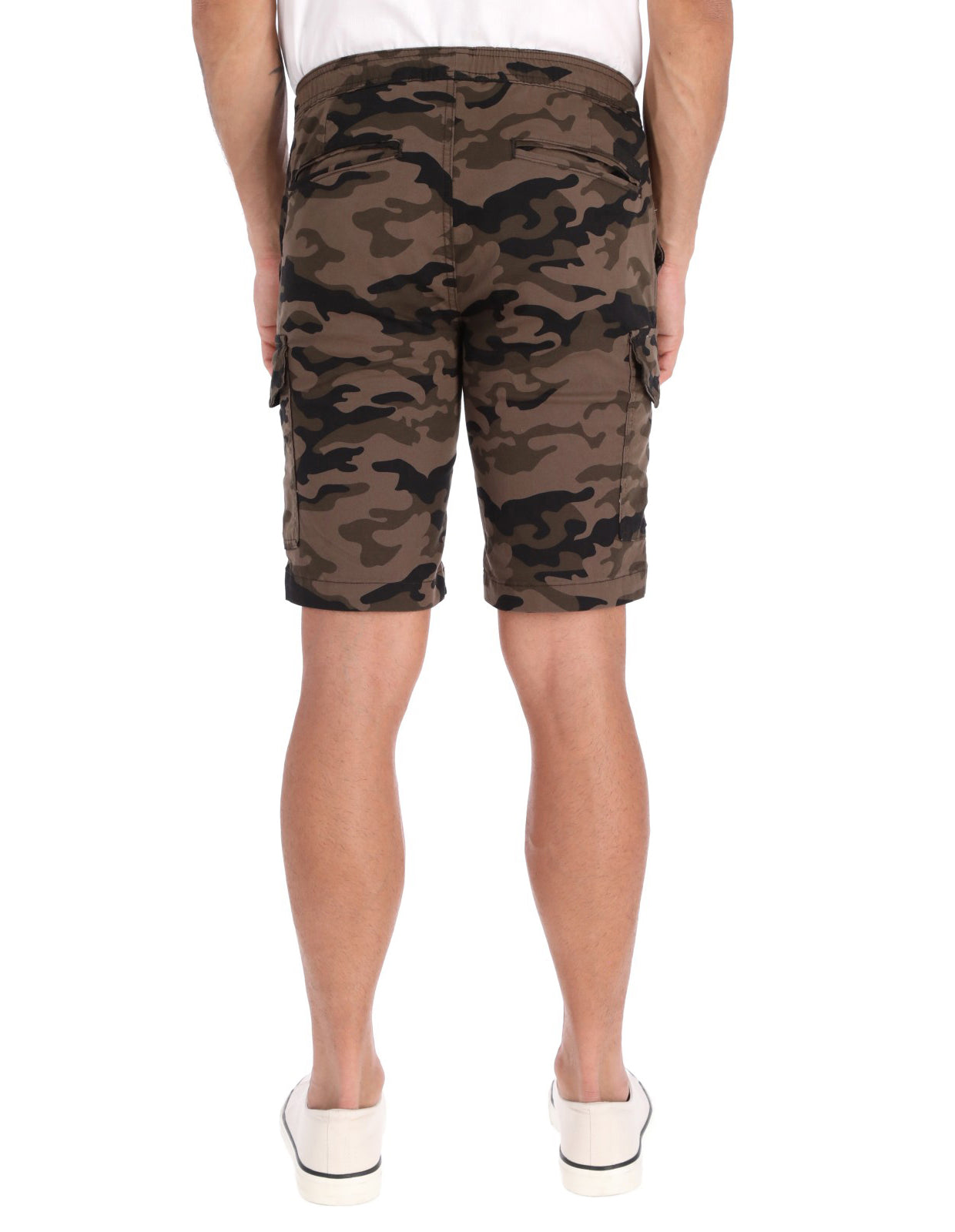 Bermuda Cargo de Gabardina - Camuflaje