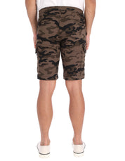 Bermuda Cargo de Gabardina - Camuflaje