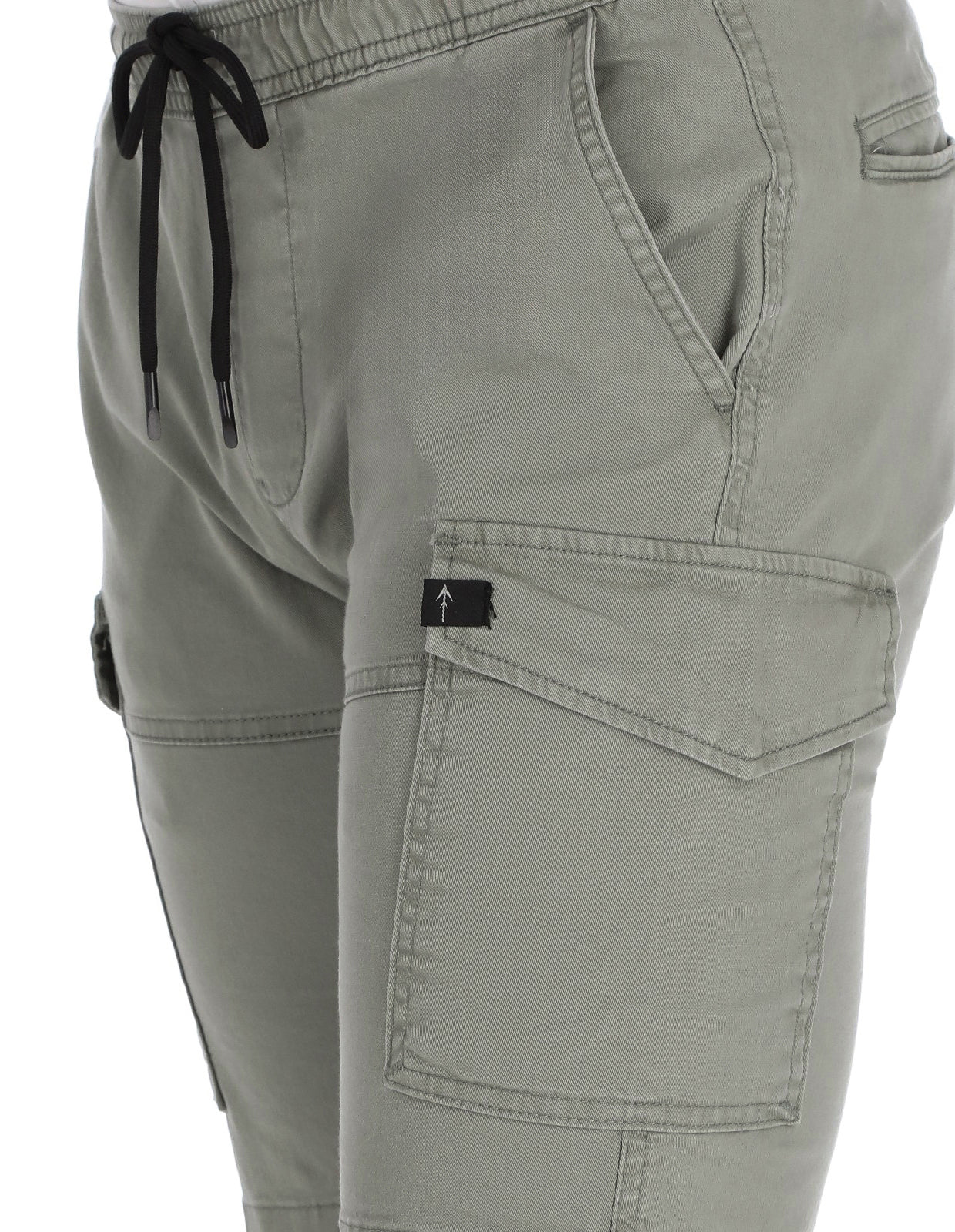Bermuda Cargo de Gabardina Premium - Gris Perla