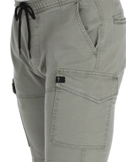 Bermuda Cargo de Gabardina Premium - Gris Perla