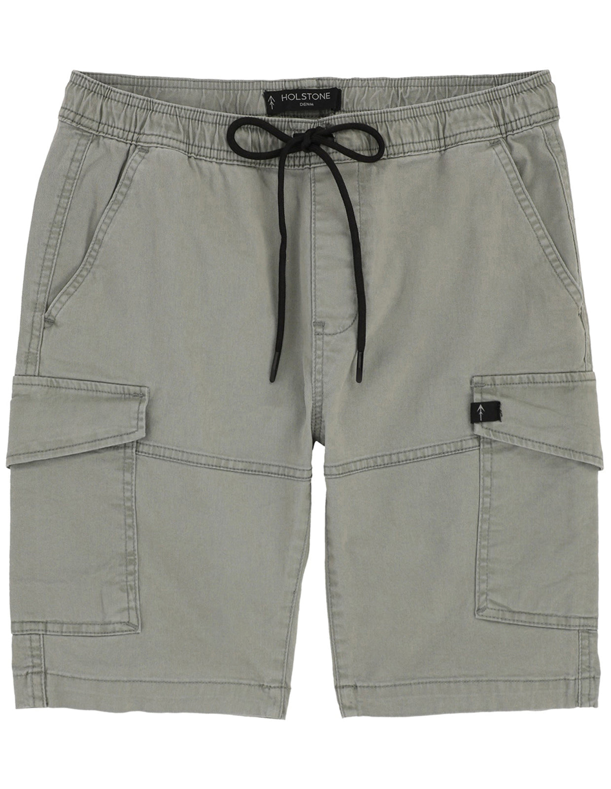 Bermuda Cargo de Gabardina Premium - Gris Perla