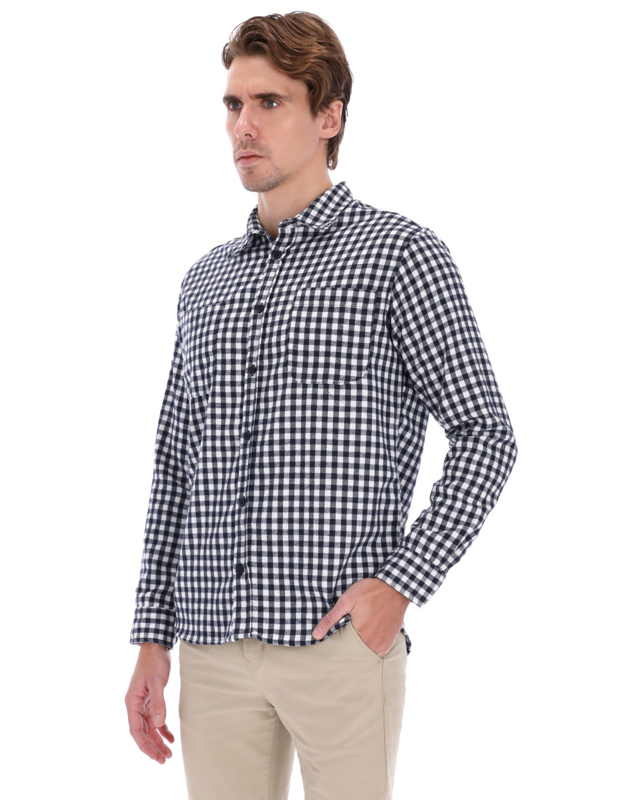 Camisa Manga Larga Slim Fit - Domino