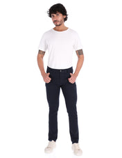 Pantalón de Gabardina New Cut Slim - Azul Marino