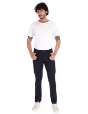 Pantalón de Gabardina New Cut Slim - Azul Marino