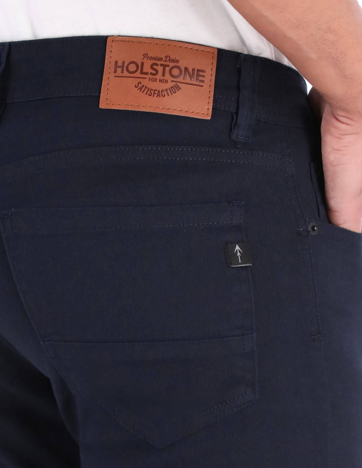 Pantalón de Gabardina New Cut Slim - Azul Marino