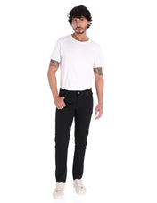 Pantalón de Gabardina New Cut Slim - Negro