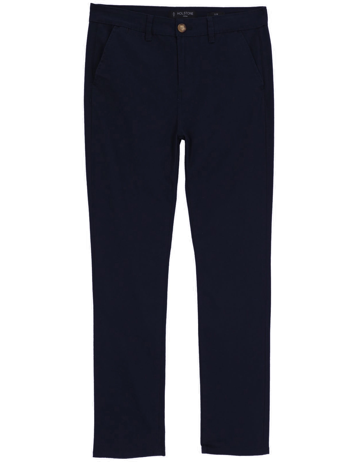 Pantalón Chino de Gabardina Recto - Azul Marino