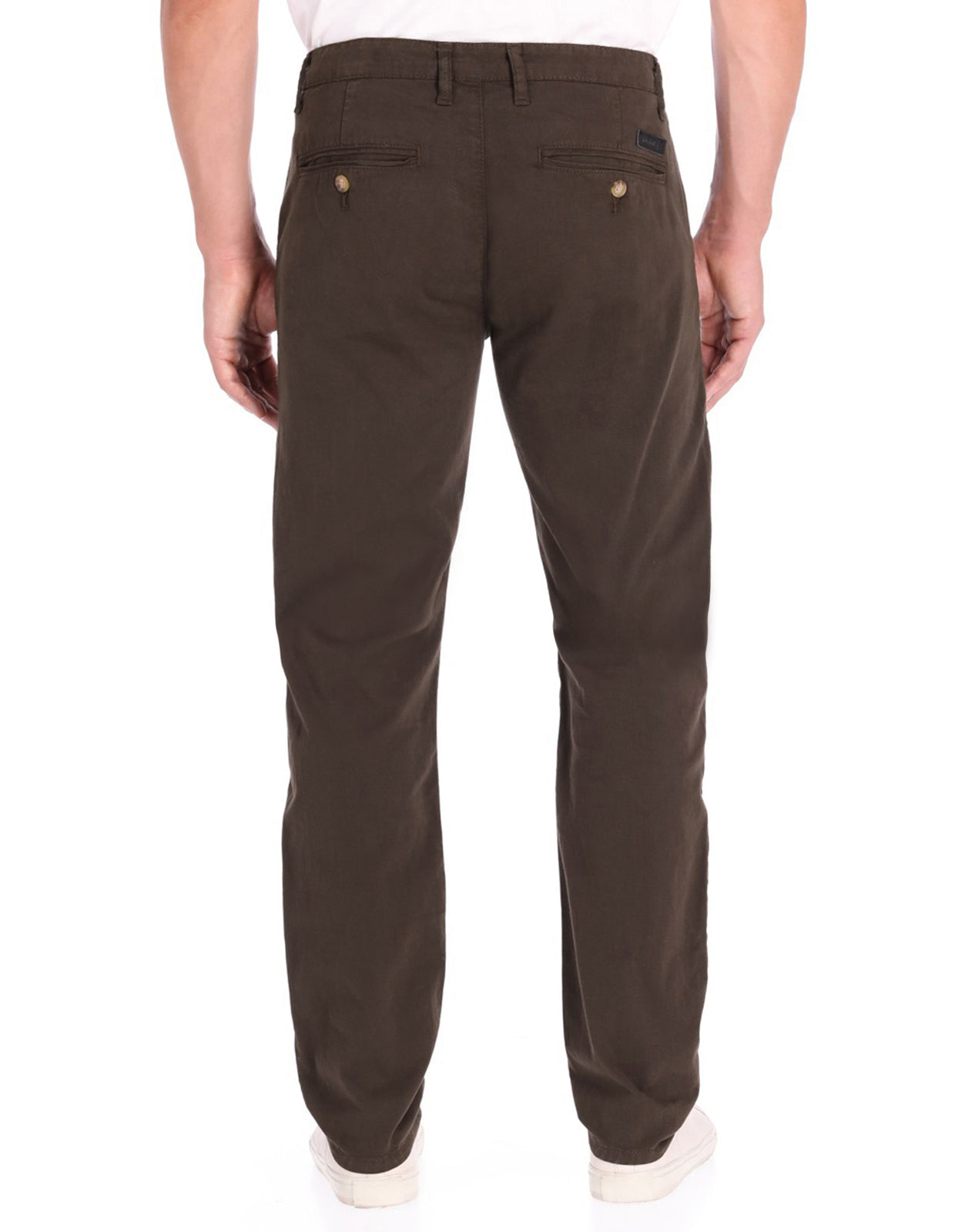 Pantalón Chino de Gabardina - Dark Coffee