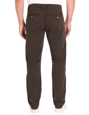 Pantalón Chino de Gabardina Slim - Dark Coffee