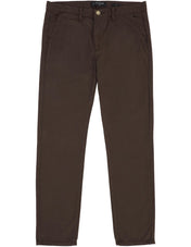 Pantalón Chino de Gabardina Slim - Dark Coffee