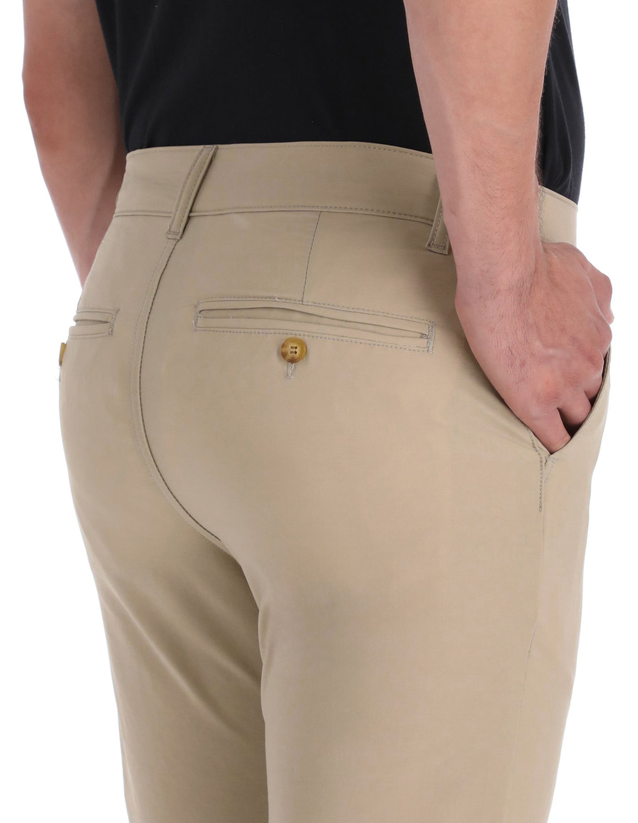 Pantalón Para Golf Elástico Corte Slim - Arena