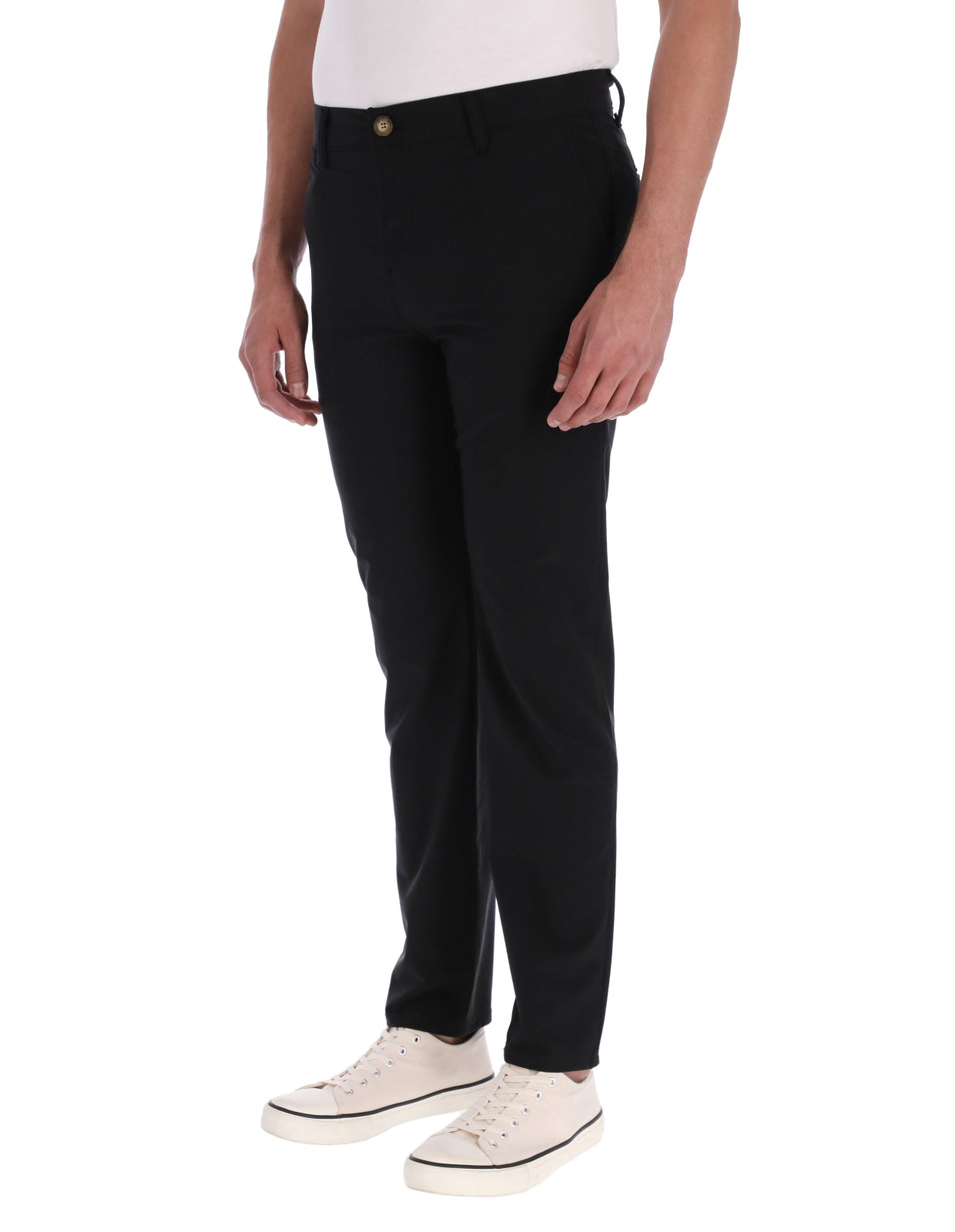 Pantalón Para Golf Elástico Slim - Negro