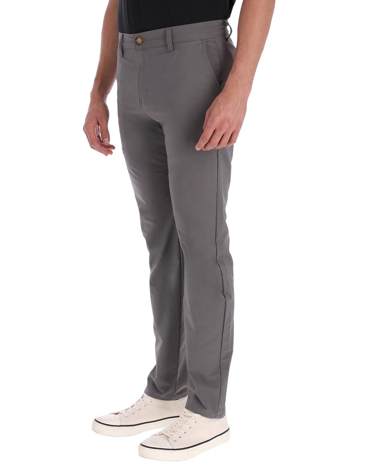 Pantalón Para Golf Elástico Slim - Gris Oxford