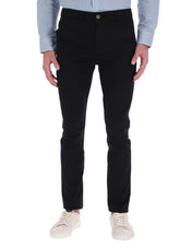 Pantalón Chino de Gabardina Recto - Negro