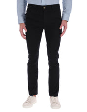 Pantalón Chino de Gabardina Recto - Negro
